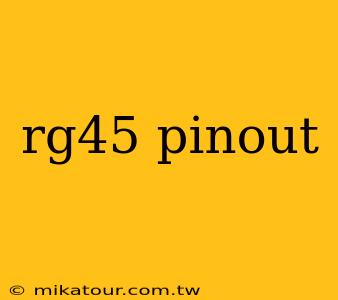 rg45 pinout