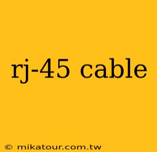 rj-45 cable