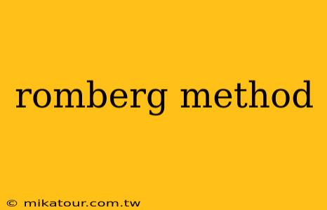 romberg method