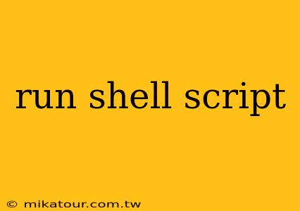 run shell script