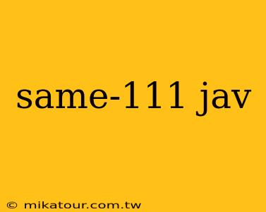 same-111 jav