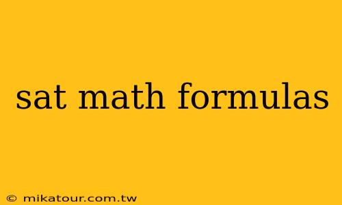 sat math formulas