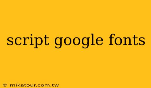 script google fonts