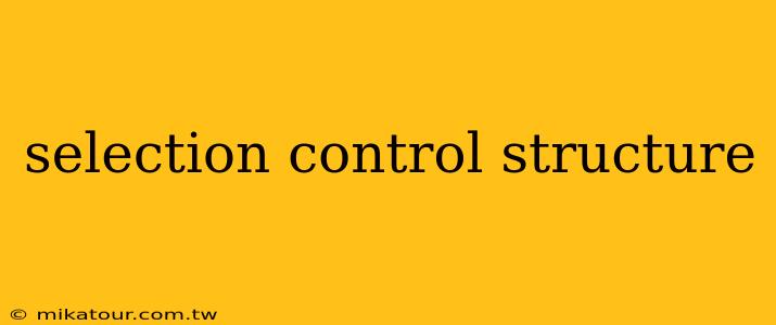 selection control structure