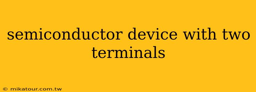 semiconductor device with two terminals