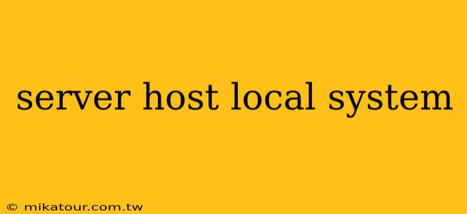 server host local system