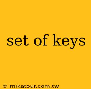 set of keys