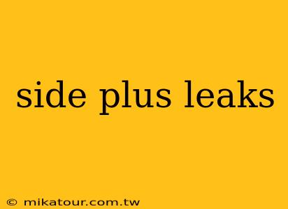 side plus leaks