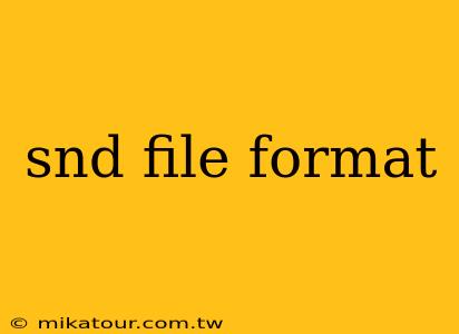 snd file format