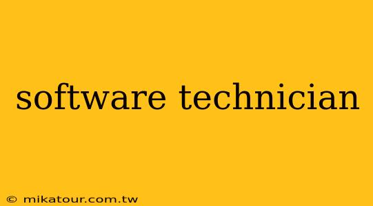 software technician