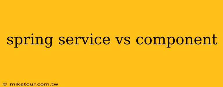 spring service vs component