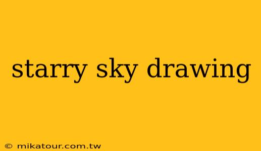 starry sky drawing