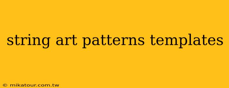 string art patterns templates