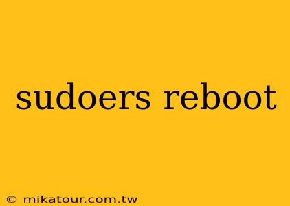 sudoers reboot