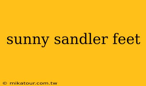 sunny sandler feet