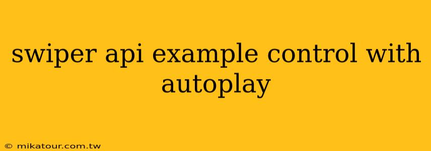 swiper api example control with autoplay