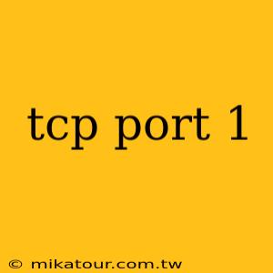 tcp port 1