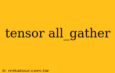 tensor all_gather