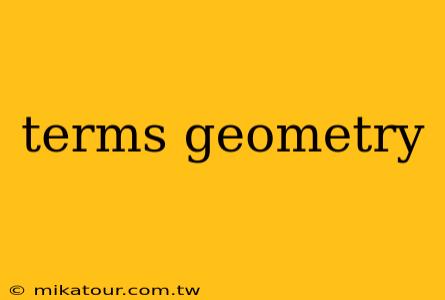 terms geometry