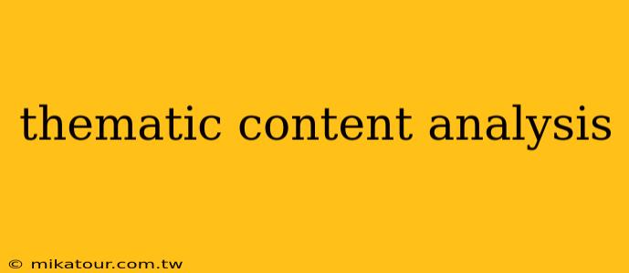 thematic content analysis