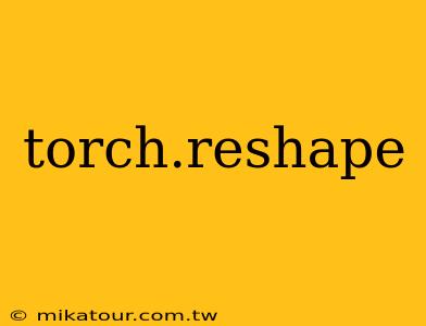 torch.reshape