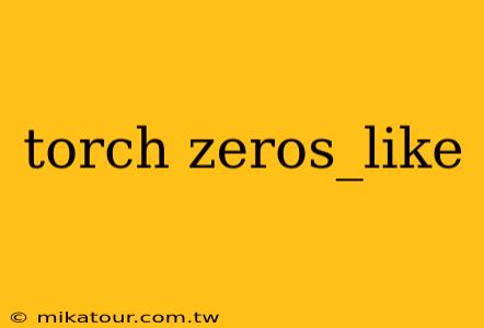 torch zeros_like