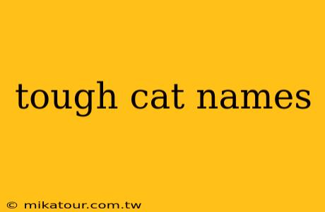 tough cat names