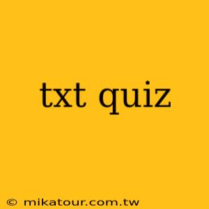 txt quiz