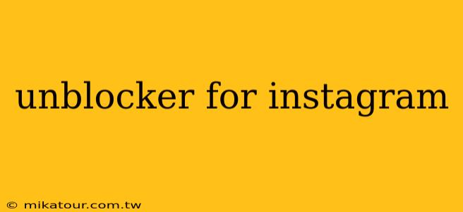 unblocker for instagram