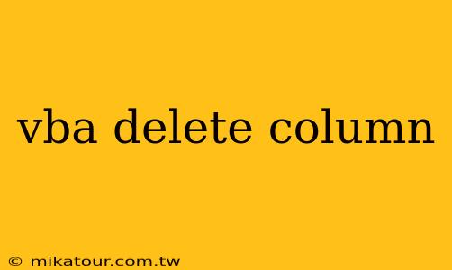 vba delete column