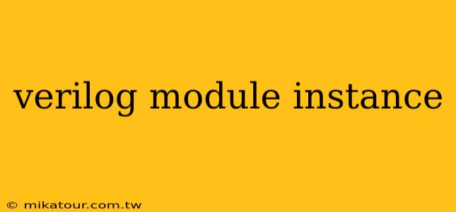 verilog module instance