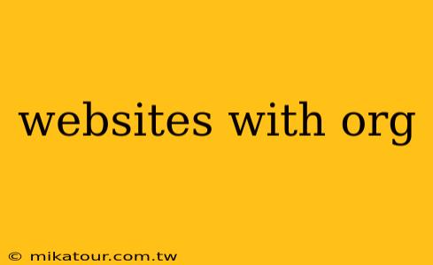 websites with org