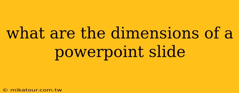 what are the dimensions of a powerpoint slide