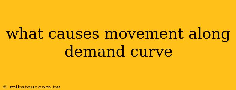 what causes movement along demand curve