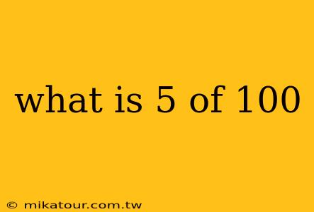 what is 5 of 100