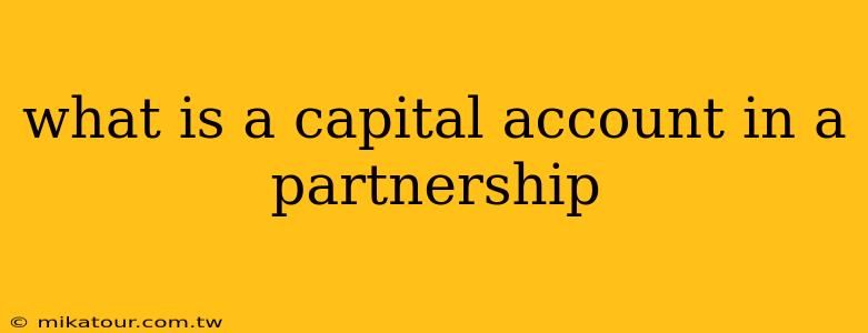 what is a capital account in a partnership