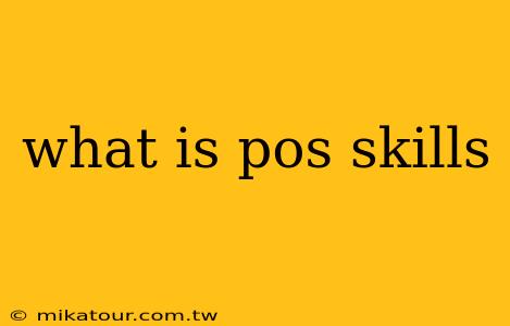 what is pos skills