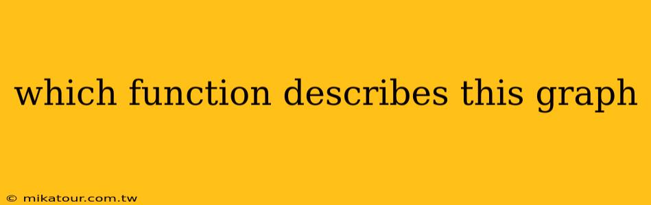 which function describes this graph