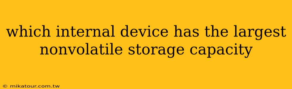 which internal device has the largest nonvolatile storage capacity