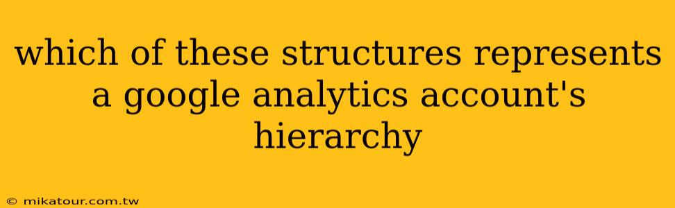 which of these structures represents a google analytics account's hierarchy