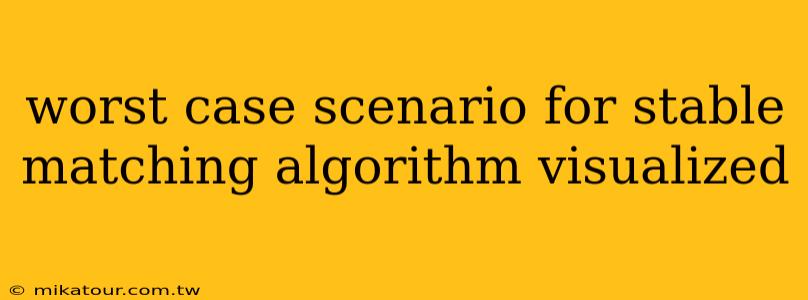 worst case scenario for stable matching algorithm visualized